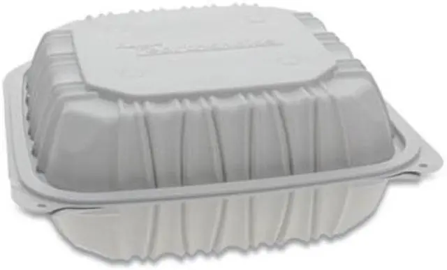 Alt view image 3 of 3 - Pactiv Corporation Pactiv Evergreen Vented Microwavable Hinged-Lid Takeout