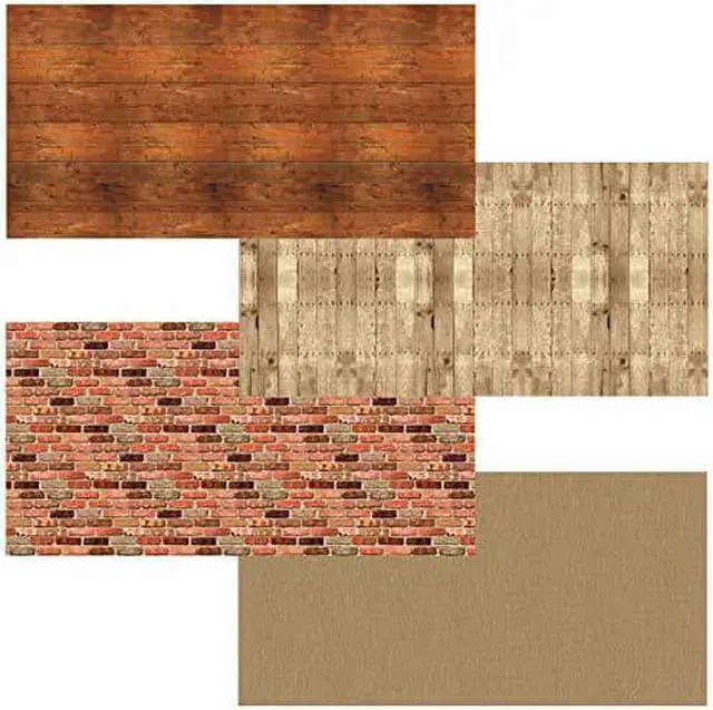 Alt view image 2 of 3 - Fadeless Bulletin Board Art Paper, Rustic Assortment, 48" x 12, 4 Rolls