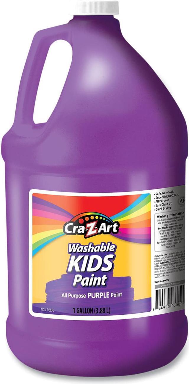 Washable Kids Paint, Purple, 1 gal Bottle Washable Kids Paint, Purple, 1 gal Bottle
