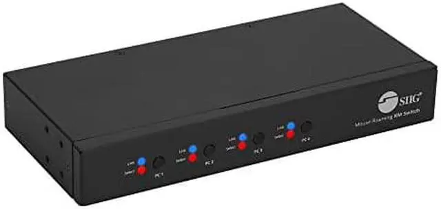 Alt view image 9 of 12 - SIIG 4-Port Roaming KM Switch w/USB 2.0 Hub JUSW4311S1