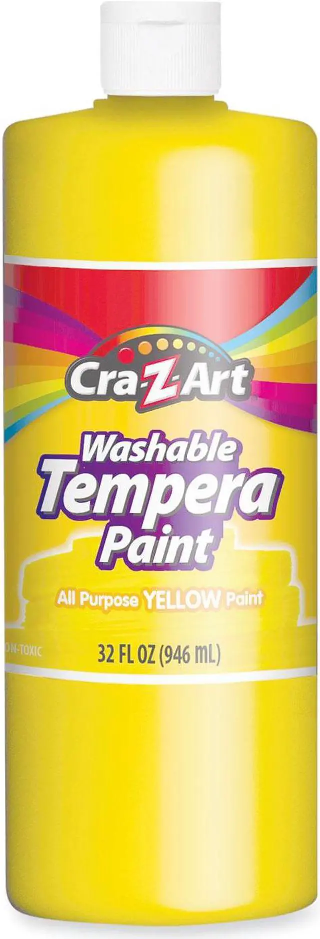 Alt view image 3 of 4 - Washable Tempera Paint Yellow 32 oz Bottle 760096