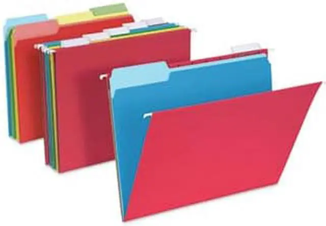 Alt view image 2 of 3 - Pendaflex Hanging File Folder Combo Kit Letter Assorted Colors 25 Sets 99199