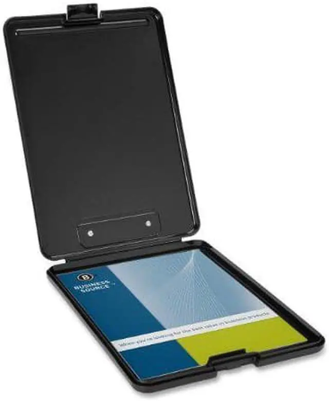 Alt view image 5 of 6 - Business Source Storage Clipboard Plastic 9"x13" Letter Black 37513