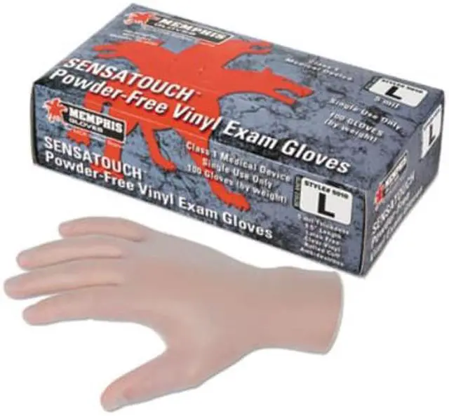 Alt view image 3 of 3 - MCR™ Safety Gloves,5mil,Vinyl,Med 5010MCT