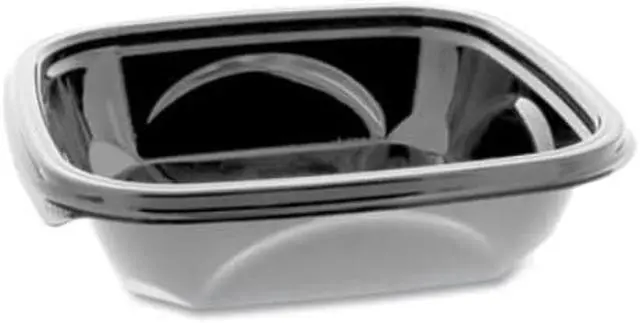 Alt view image 3 of 3 - EarthChoice PET Container Bases 7 x 7 x 1.52 24 oz Black 300/Carton SAB0724