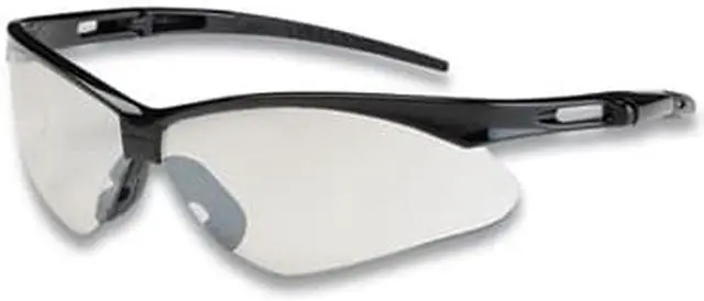 Alt view image 6 of 6 - ANSER OPTICAL SAFETY GLASSES, ANTI-SCRATCH, CLEAR LENS, BLACK FRAME