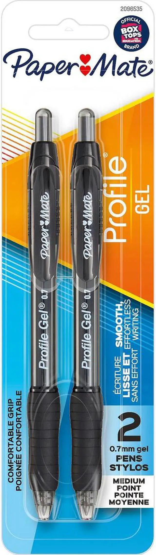 Alt view image 5 of 5 - Paper Mate Profile Gel Retractable Pen 0.7mm (2pk) - Black