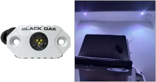 Alt view image 2 of 4 - Black Oak LED Rock Accent Light - White - White Housing Rock Accent Light - White - White Housing