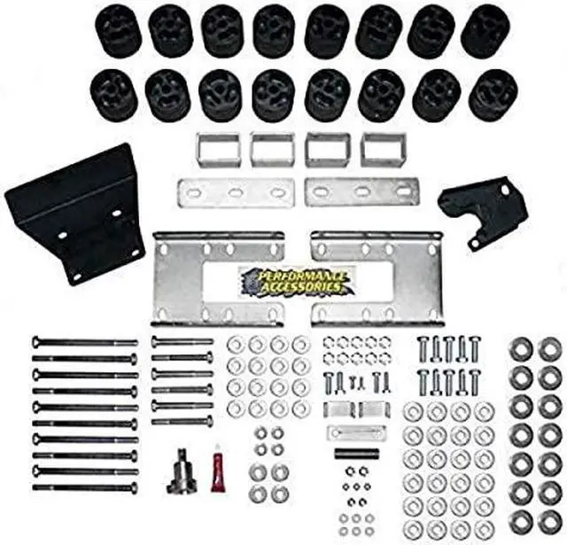 Alt view image 7 of 7 - 3 Inch Body Lift Kit 09-17 Dodge Ram 1500 and Ram Rebel 2WD/4WD Including Air-Ride Gas Performance Accessories