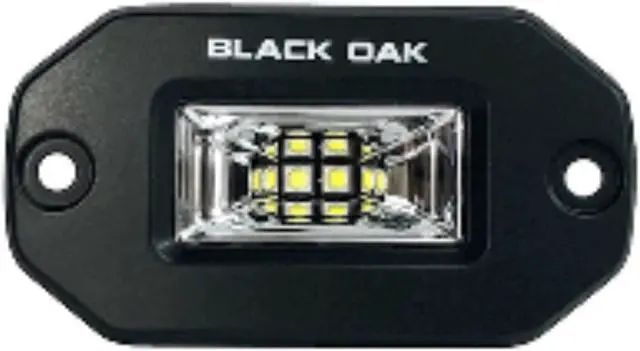 Alt view image 2 of 4 - Black Oak LED Pro Series 2 Inch Flush Mounted Scene Light - Black Pro Series 2 Inch Flush Mounted Scene Light