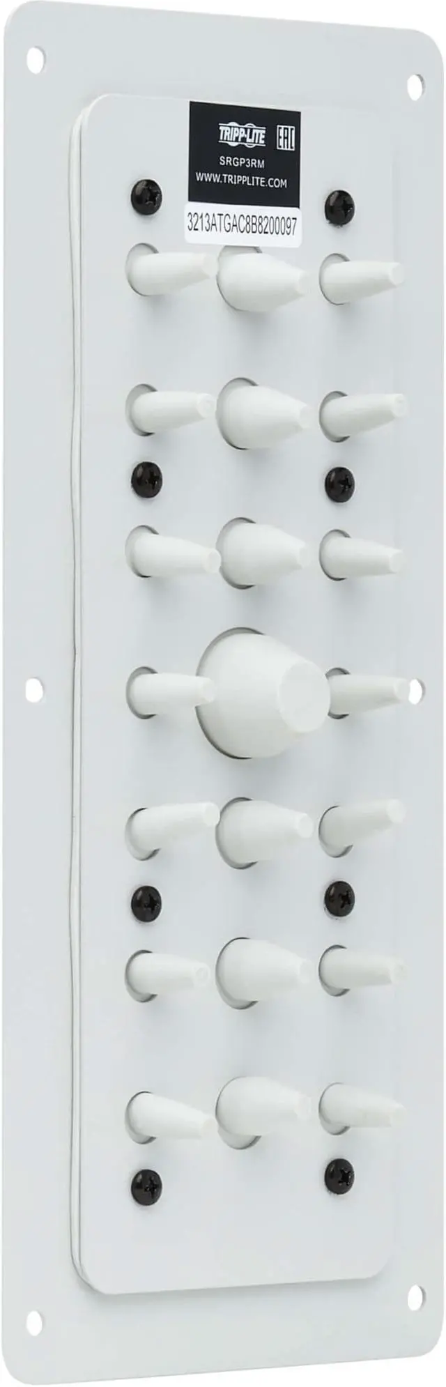 Alt view image 2 of 9 - Tripp Lite SmartRack Cable Entry Gland Plate for NEMA-Rated Enclosure Cabinets, 21-Port Membrane - Cable Entry Plate - Metal