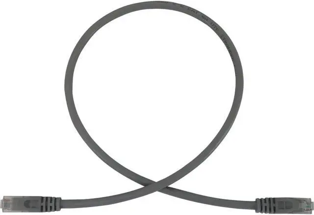 Main image of Tripp Lite Cat6a 10G Snagless Molded UTP Ethernet Cable (RJ45 M/M), PoE, Gray, 3 ft. (0.9 m) - 3 ft Category 6a Network Cable for Network Device, Switch, Patch Panel, Server, Router, Hub, Printer, Pho