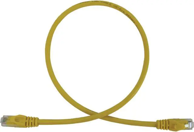 Main image of Tripp Lite Cat6a 10G Snagless Molded UTP Ethernet Cable (RJ45 M/M), PoE, Yellow, 3 ft. (0.9 m) - 3 ft Category 6a Network Cable for Network Device, Switch, Patch Panel, Server, Router, Hub, Printer, C