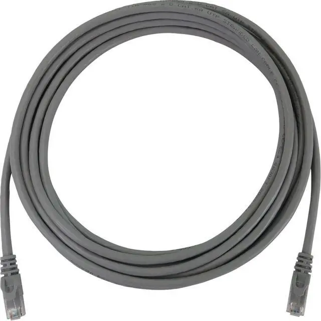 Main image of Tripp Lite Cat6a 10G Snagless Molded UTP Ethernet Cable (RJ45 M/M), PoE, Gray, 15 ft. (4.6 m) - 15 ft Category 6a Network Cable for Network Device, Switch, Patch Panel, Server, Router, Hub, Printer, C