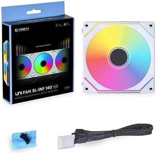 Alt view image 6 of 12 - LIAN LI UNI FAN SL INFINITY 140 RGB WHITE ---UF-SLIN140-1W(No controller included)
