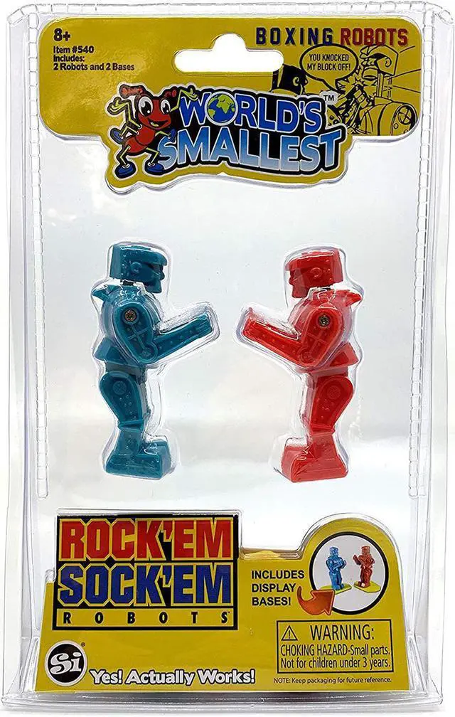 Alt view image 4 of 4 - Worlds Smallest Rock 'Em Sock 'Em Robots