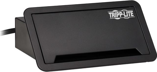 Tripp Lite Power It! 2-Outlet In-Desk Power and Charging Dock - 4x