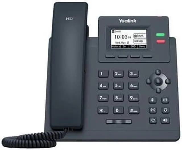 Alt view image 2 of 9 - yealink sip-t31g ip phone - corded - corded - wall mountable - classic gray