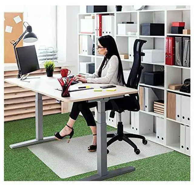 Alt view image 8 of 8 - Ecotex Floortex Revolutionmat 35" x 46" Rectangular Chair Mat for Carpets Polypropylene (NCMFLLGC0002)