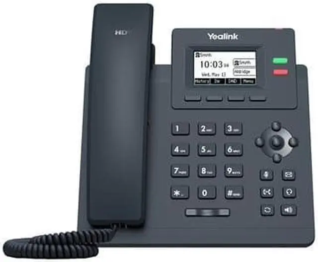 Alt view image 3 of 8 - yealink sip-t31p ip phone - corded/cordless - corded - wall mountable - classic gray