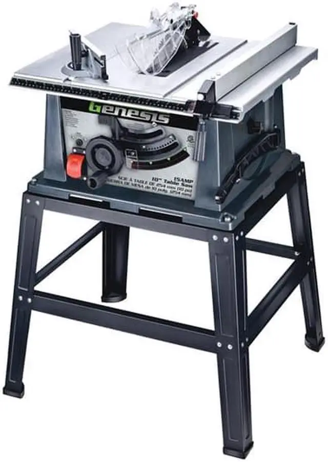 Alt view image 2 of 2 - genesis gTS10Sc 15-Amp 10-In Table Saw with Metal Stand