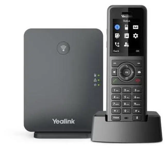 Alt view image 3 of 7 - yealink w77p - 1302027 dect ip phone system - w57r handset + w70b base
