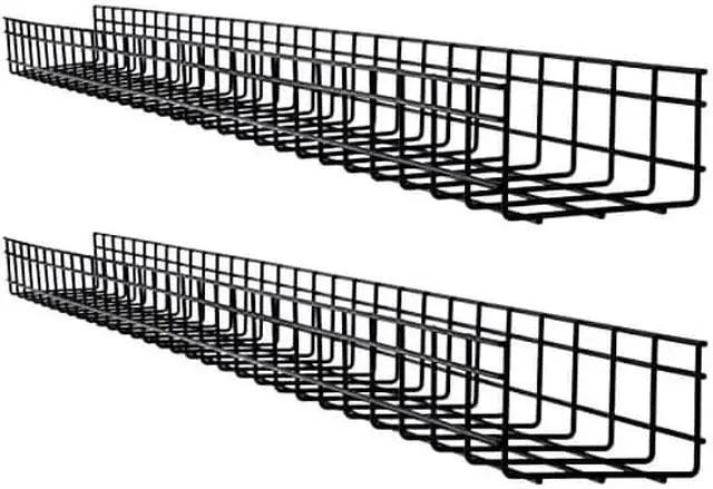 Alt view image 2 of 16 - Tripp Lite Wire Mesh Cable Tray 150x100x1500mm 2-Pack SRWB6410X2STR