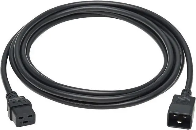 Alt view image 2 of 8 - Tripp Lite Power Extension Cord C19 to C20 Heavy-Duty 15A 250V 14 AWG 15 ft. 4.6 m Black P03601515A
