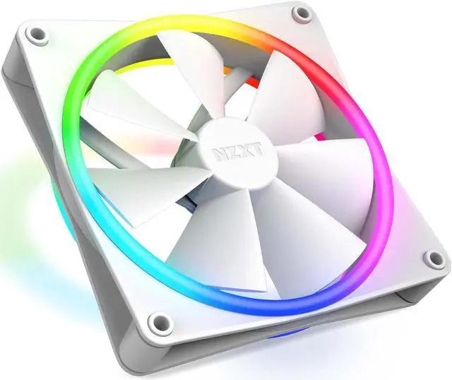 Alt view image 2 of 10 - NZXT F140RGB Duo - 140mm Dual-sided RGB Fan - Single Pack (White)