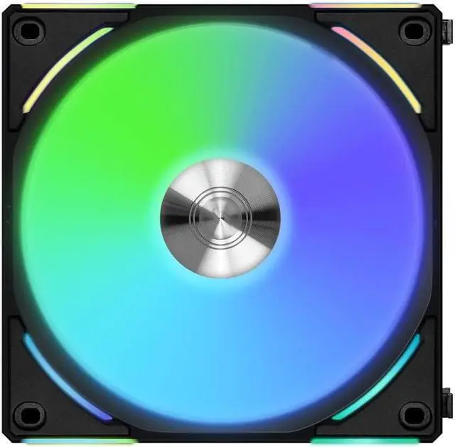 Alt view image 5 of 10 - LIAN LI UNI Fan AL140 V2 RGB Black Single Fan Pack without controller - UF-AL140V2-1B (Controller not Included)