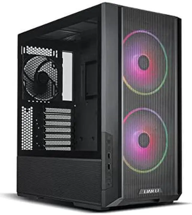 Alt view image 4 of 4 - Lian Li LANCOOL 216 RGB Black Steel (with Fan Controller)/Tempered Glass ATX Mid Tower Computer Case,2X 160 mm ARGB Fans Included Model LANCOOL 216RC-X