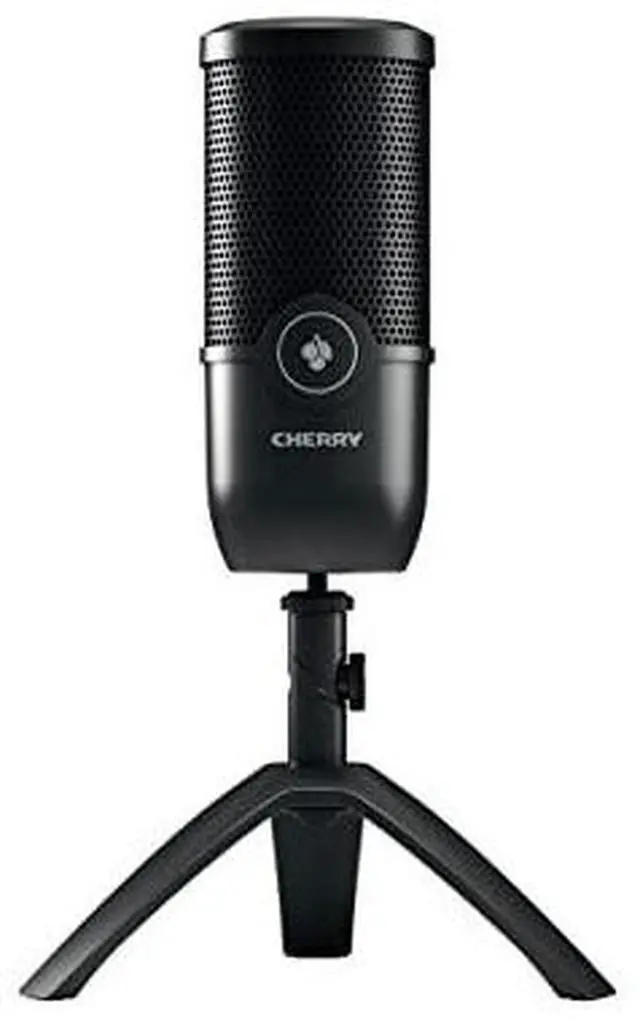Main image of CHERRY UM 3.0 Wired Microphone - Black - 8.20 ft - 20 Hz to 20 kHz - Cardioid - Stand Mountable - USB 2.0