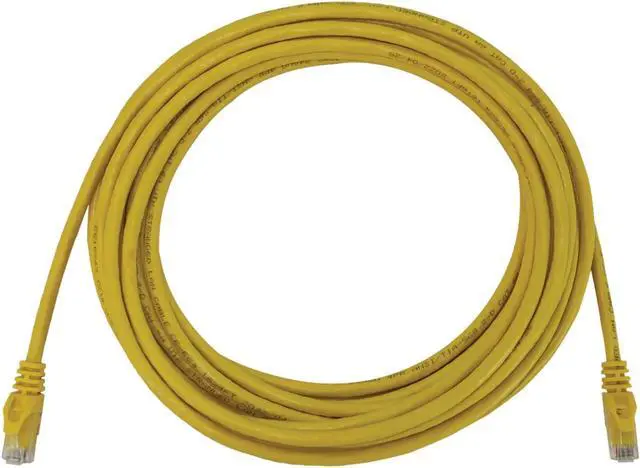 Main image of Tripp Lite Cat6a 10G Snagless Molded UTP Ethernet Cable (RJ45 M/M), PoE, Yellow, 25 ft. (7.6 m) - 25 ft Category 6a Network Cable for Network Device, Switch, Patch Panel, Server, Router, Hub, Printer,