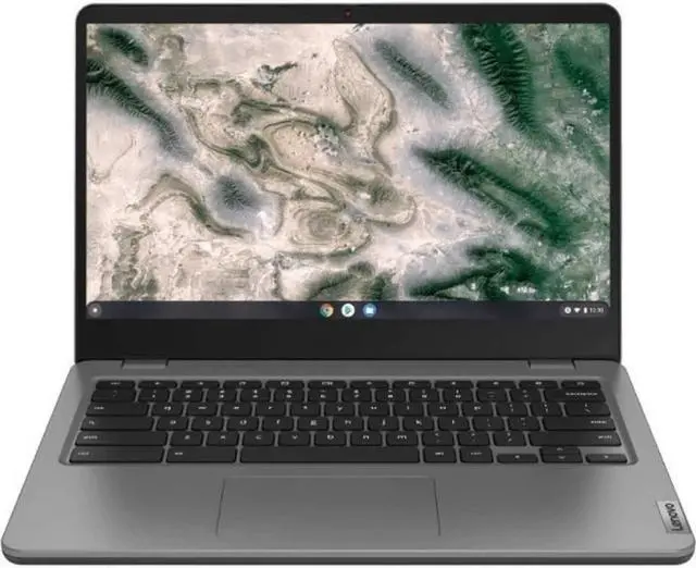 Alt view image 3 of 12 - Lenovo 14e Chromebook Gen 2 82M1000BUS 14" Chromebook - HD - 1366 x 768 - AMD 3015Ce Dual-core (2 Core) 1.20 GHz - 4 GB Total RAM - 4 GB On-board Memory - 32 GB Flash Memory - Storm Gray, Dark Gr