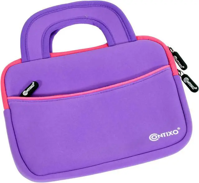 Alt view image 5 of 5 - Contixo 7" Tablet Sleeve Bag Good for Contixo V8/V9 Kids Tablet, Dragon Touch Y88X Pro/Y88X/M7 Kids Tablet, iPad Mini 4 3 2 1, Galaxy Tab A 8.0, Amazon Fire 7 and 8with Accessory Pocket (Purlpe)