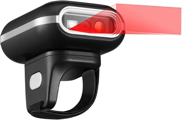 Alt view image 3 of 17 - Adesso NuScan 4300B Bluetooth 2D Ring Wearable Barcode Scanner NuScan4300B