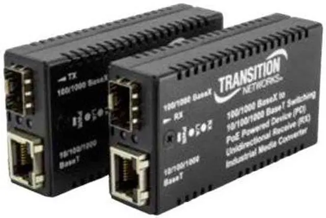 Alt view image 5 of 10 - Transition Networks M/GE-xSW-SFP-01-xx-UxX Transceiver/Media Converter