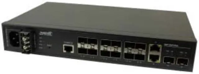 Alt view image 7 of 10 - Transition Networks Managed Gigabit Ethernet Fiber Switch