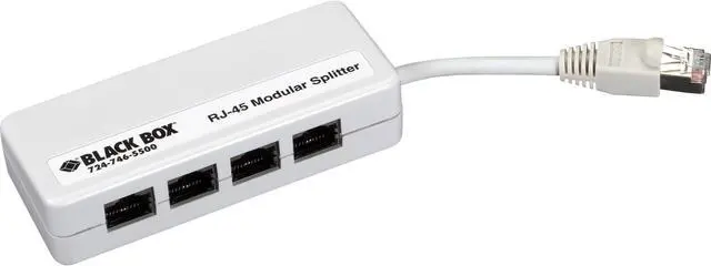 Alt view image 6 of 10 - Black Box RJ-45 Modular Splitter
