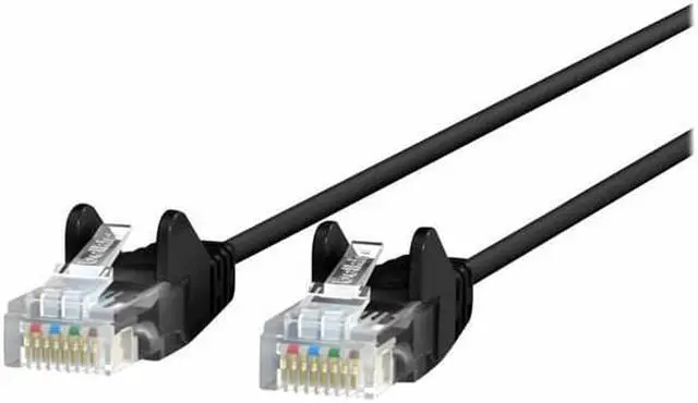 Alt view image 6 of 8 - Belkin CAT6 Slim Gigabit Snagless UTP Ethernet Cable - Black