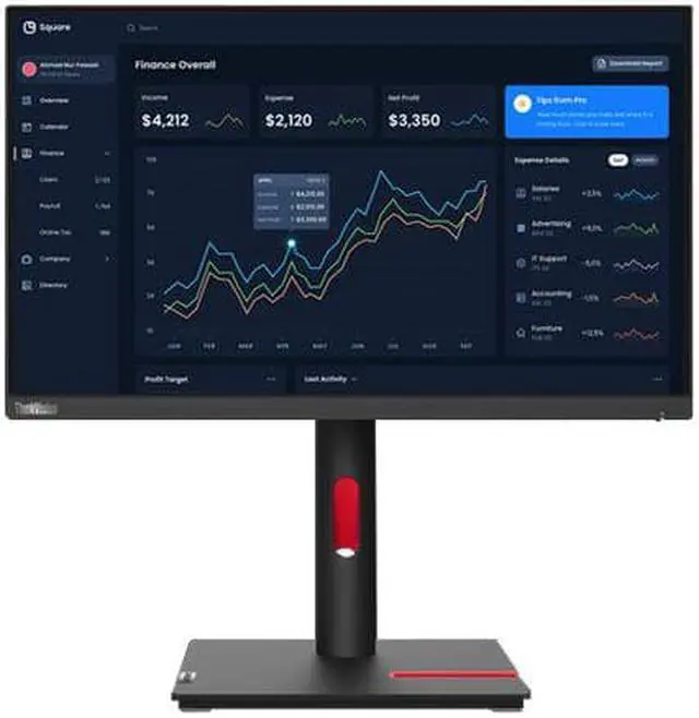 Alt view image 7 of 20 - Lenovo ThinkVision 23 inch Monitor - T23i-30