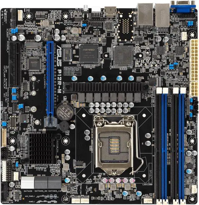 Alt view image 6 of 10 - Intel® Xeon® E-2300 LGA 1200 Micro-ATX server motherboard with four DIMM and one M.2 slot, plus dual LAN, six SATA, one HDMI, two PCIe 4.0 slots, two USB 3.2 Gen 2, Platform Firmware Resilience (PFR) and ASUS ASMB10-iKVM