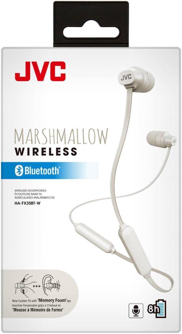 Alt view image 15 of 16 - jvc marshmallow wireless, earbud headphones, water resistanceipx4, 8 hours long battery life, secure and comfort fit with flexible soft neck band and memory form earpieces  hafx35btb black