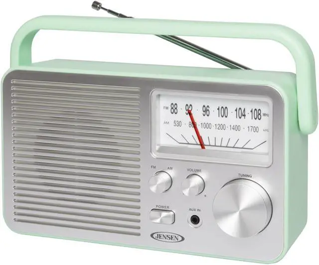 Alt view image 2 of 2 - JENSEN MR-750-GR Portable AM/FM Radio-Green