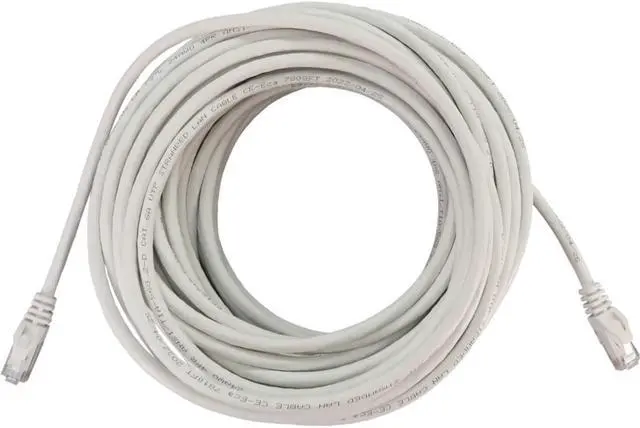 Alt view image 5 of 6 - Tripp Lite Cat6a 10G Snagless Molded UTP Ethernet Cable (RJ45 M/M), PoE, White, 50 ft. (15.2 m) - 50 ft Category 6a Network Cable for Network Device, Switch, Patch Panel, Server, Router, Hub, Printer,