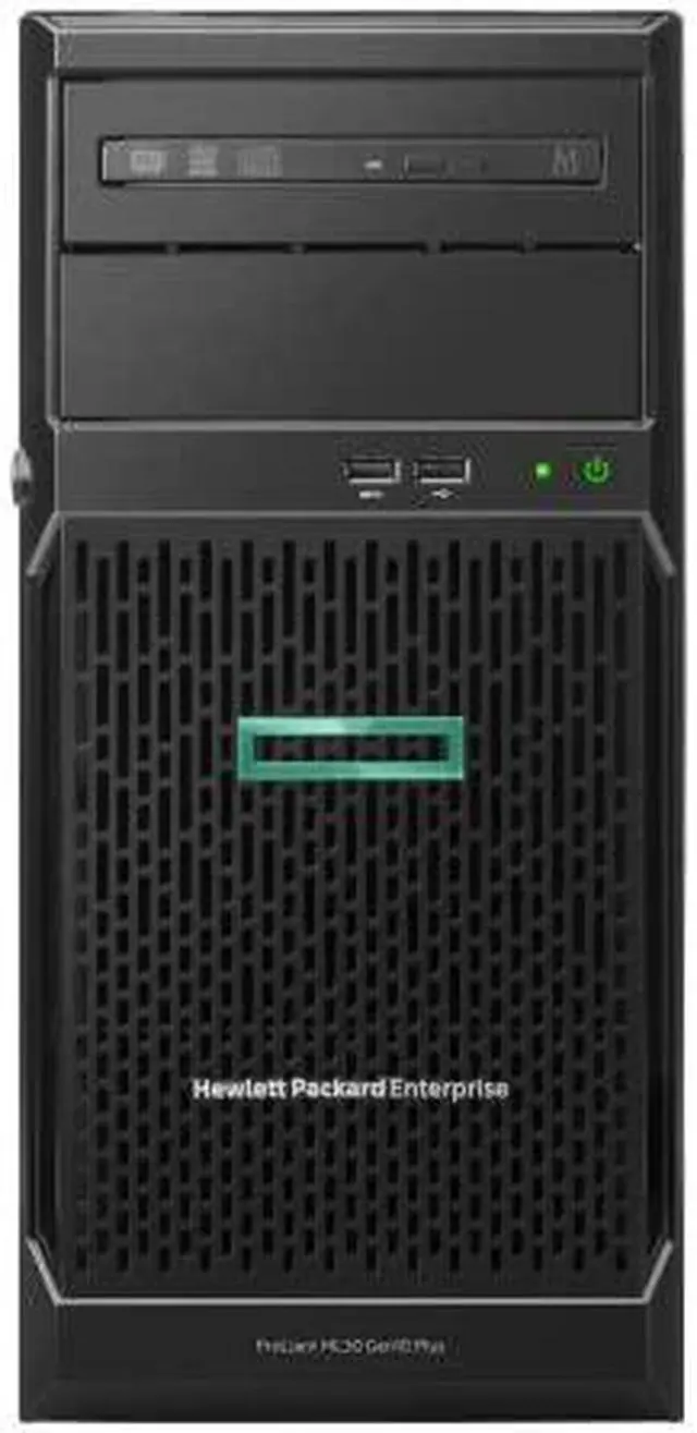Alt view image 8 of 13 - HPE ProLiant ML30 Gen10 Plus tower server with one Intel® Xeon® E-2314 processor, 16 GB memory, 4 large form factor hot-plug chassis, and one 350W non-hot-plug power supply