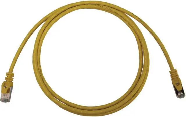 Alt view image 5 of 7 - Tripp Lite Cat6a 10G Snagless Shielded Slim STP Ethernet Cable (RJ45 M/M), PoE, Yellow, 5 ft. (1.5 m) - 5 ft Category 6a Network Cable for Network Device, Server, Switch, Router, Hub, Printer, Compute