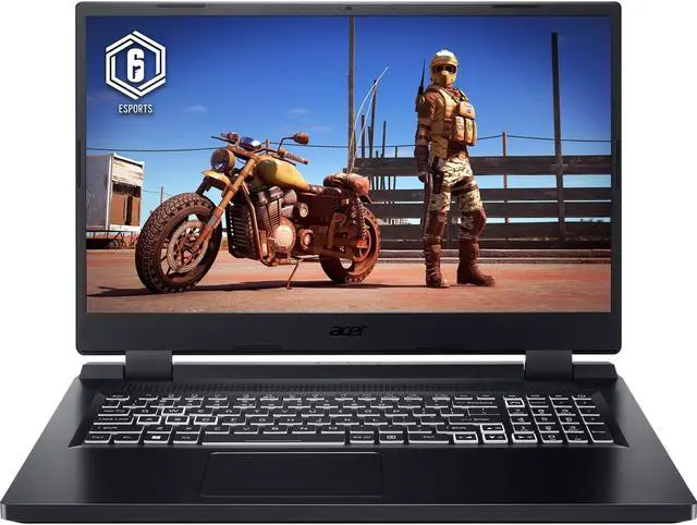 Alt view image 8 of 9 - Acer Nitro 5 - 17.3'' GeForce RTX 3050 Laptop GPU - Intel Core i5-12450H  - 8GB Memory - 512 GB PCIe SSD - Windows 11 Home 64-bit - Gaming Laptop - 144 Hz IPS (AN517-55-58G4 )