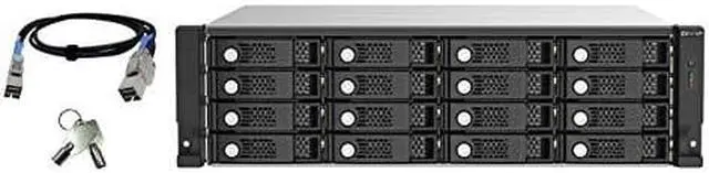 Alt view image 5 of 10 - TL-R1620Sep-RP-US 16-bay 3U rackmount SAS 12Gbps JBOD expansion enclosure with SAS expander
