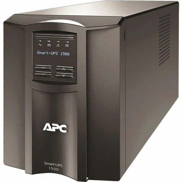 Alt view image 3 of 13 - APC by Schneider Electric Smart-UPS 1500VA Tower UPS - Tower - AVR - 3 Hour Recharge - 6.50 Minute Stand-by - 120 V AC Input - 110 V AC, 125 V AC, 120 V AC Output - Sine Wave - USB - LCD Display - 8 x